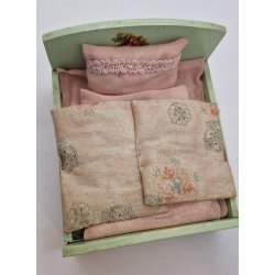 Dobbeltseng i tr inkl sengetj (vintage) Muligvis gammel Alwi