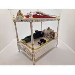 Himmelseng inkl 2 puder. Huamai collection (brugt/meget fin stand)