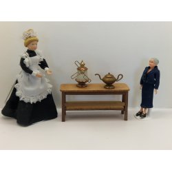 Kedel/Aladdins lampe af gamle mnter (vintage)