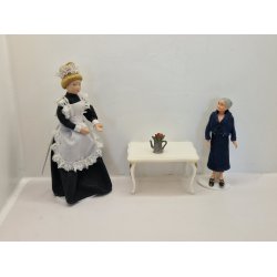 Kande i metal med blomst (vintage)