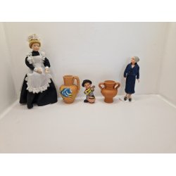 Figur i keramik. Spansk terrakotta fra 1960'erne (vintage)