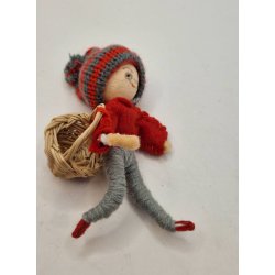 Nisse med kurv (delvis hndlavet)