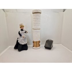 Brndeovn/kamin i gips (muligvis hndlavet/lidt defekt)