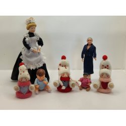 Nisse pige (ny) 6,5 cm inkl huen