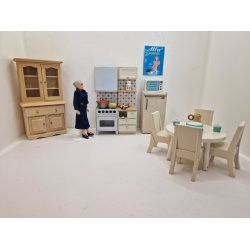 Kkken modul med komfur. Lundby (brugt)