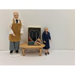 Ramme med glas i metal (brugt)