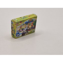 Lego ske med 10 assorterede klodser (hndlavet)