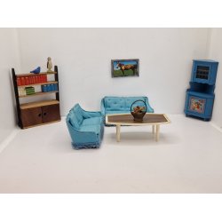 Sofa. Lundby London (brugt fra 1974)