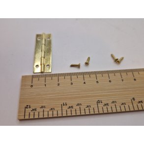 Hngsel med 4 skruer 4 x 1,5 cm (nyt)