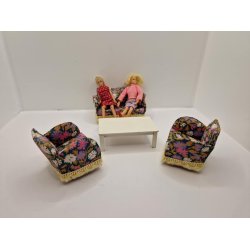 Sofa til dukkehus scala 1:16/18 (gammel)