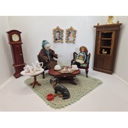 Gravhund i keramik (vintage)