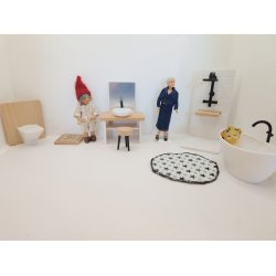 Toilet i plastik p tr vg (nyt)