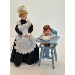 Kaffekande i porceln med bl/lilla orkideer (ny)