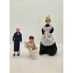 Lille toilet uden sde i porceln (brugt)