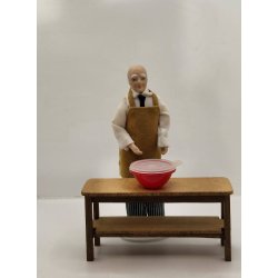 Skl med lg i plastik. Tupperware (ny) fra 1980'erne