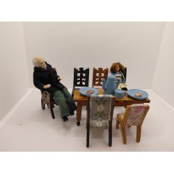 Langt bord i tr (antikke fra 1920'erne)