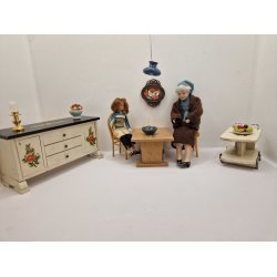 Stol med flet sde (hndlavet)