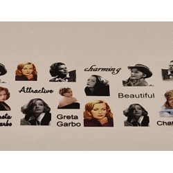 Dekorations ark med Greta Garbo (nyt)