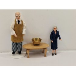 Skl / bl fad i metal (brugt)