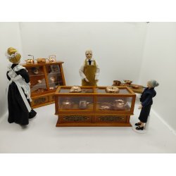 Kobber pande med tr� h�ndtag (brugt/som ny)