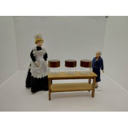 Stor krukke i glas med l�g (ny)