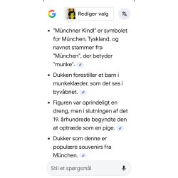 Dukke. Tysk M�ncherner kind/munk (vintage)