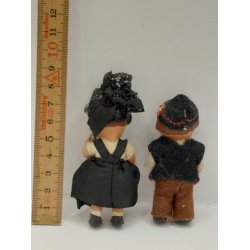 Sj�ldent s�t Ari dukker i fine dragter (vintage)