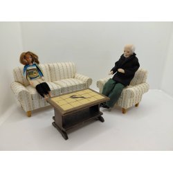 2 personers sofa (ny) 1:12