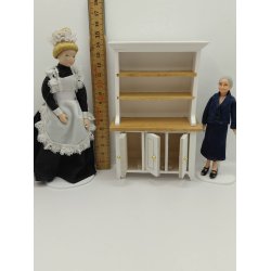 Skab i tr�. Hvidt (brugt/som nyt)