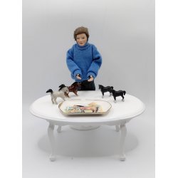 Meget lille hest i porcel�n (brugt/som ny)