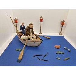 Gadelampe af gamle mnter (gammel)