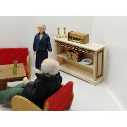 2 lysestager i metal (nye) 1:12