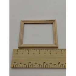 Ramme i umalet tr� (ny) 7,4 x 6 cm