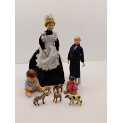 Meget lille hest i gummi (ny) 1:48