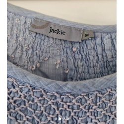 Bluse med � �rmer 100 % bomuld (brugt)