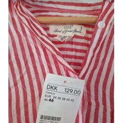 Skjortebluse uden �rmer (ny) Str 46