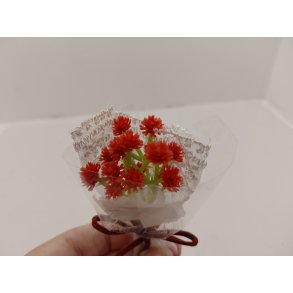 Buket med r�de blomster (ny) 1:12