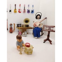 Stort headset i plastik (nyt) 1:6/1:12