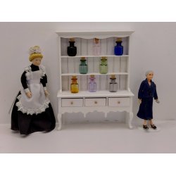 Apoteker krukke/opbevaring i glas med korkprop (ny) 