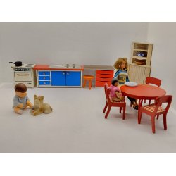 Brio k�kken modul med skuffer fra 1960 (vintage/meget fin stand) 1:16