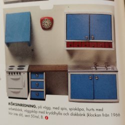 Komfur i tr� fra 1960'erne (vintage med patina)