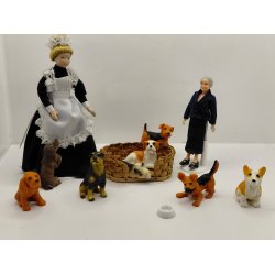 Rottweiler i resin (brugt)