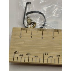 Butiks/d�r klokke i metal (ny)