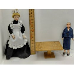 Bord med skak m�nster for hver ende (vintage)