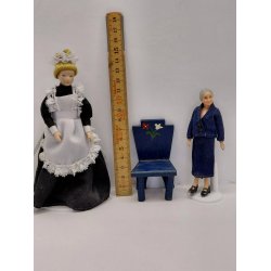 M�rkebl� stol i tr� (vintage)