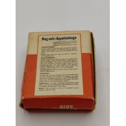 FDB bag selv appelsin kage stor �ske i kraftig karton. DANSK (vintage)