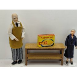 Maggi supper terning (stor) �ske i kraftig karton. DANSK (Vintage)