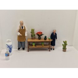 Gulvvase i porceln (brugt)