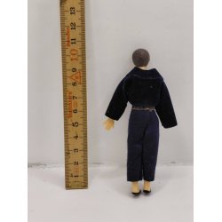 Dukke. Lundby (vintage) H 10,5 cm