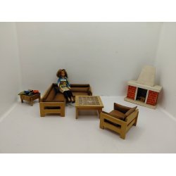 Pejs i tr�. Lundby/Lerro fra 1950'erne (vintage)